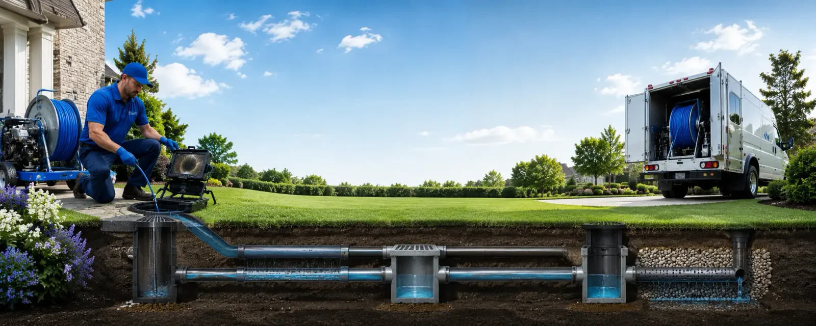 Outdoor drain cleaning information for Montoursville, PA